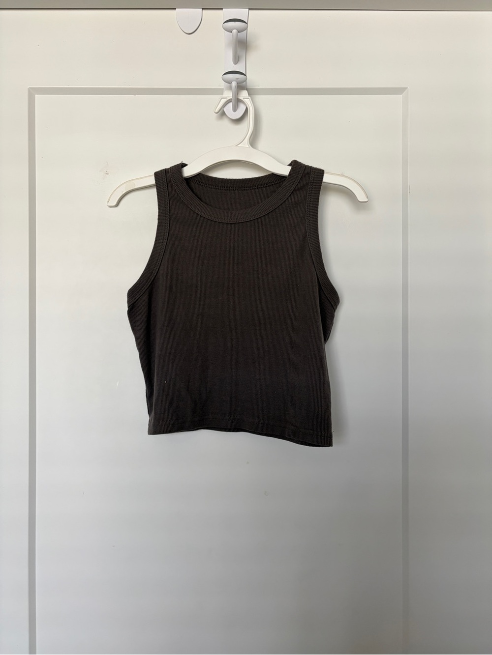 Women’s Black Ribbed Tank Top - Classic Sleeveless Crop